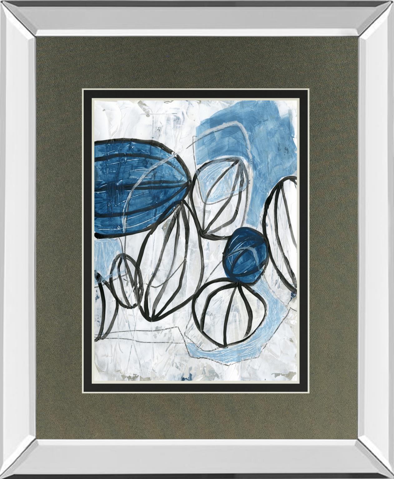 Blue Lanterns II By June Erica Vess, Mirrored Frame - Light Blue - Premium Mirrored Frames from Classy Art - Just $274.88! Shop now at brett interiors
