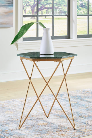 Engelton - Green / Gold - Accent Table - Premium Accent Tables from Signature Design by Ashley® - Just $160! Shop now at brett interiors